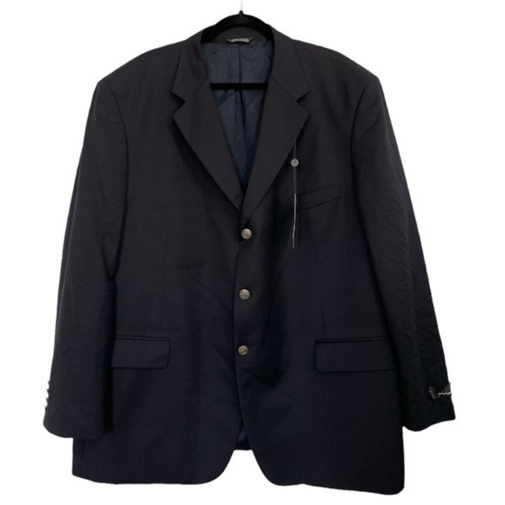 NWT Bill Blass Studio 100% Worsted Wool‎ Blazer Suit Jacket Size 50 R